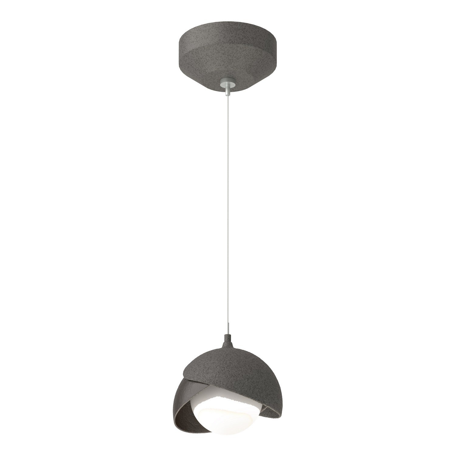 Hubbardton Forge - 161183-SKT-STND-20-14-GG0711 - One Light Mini Pendant - Brooklyn - Natural Iron