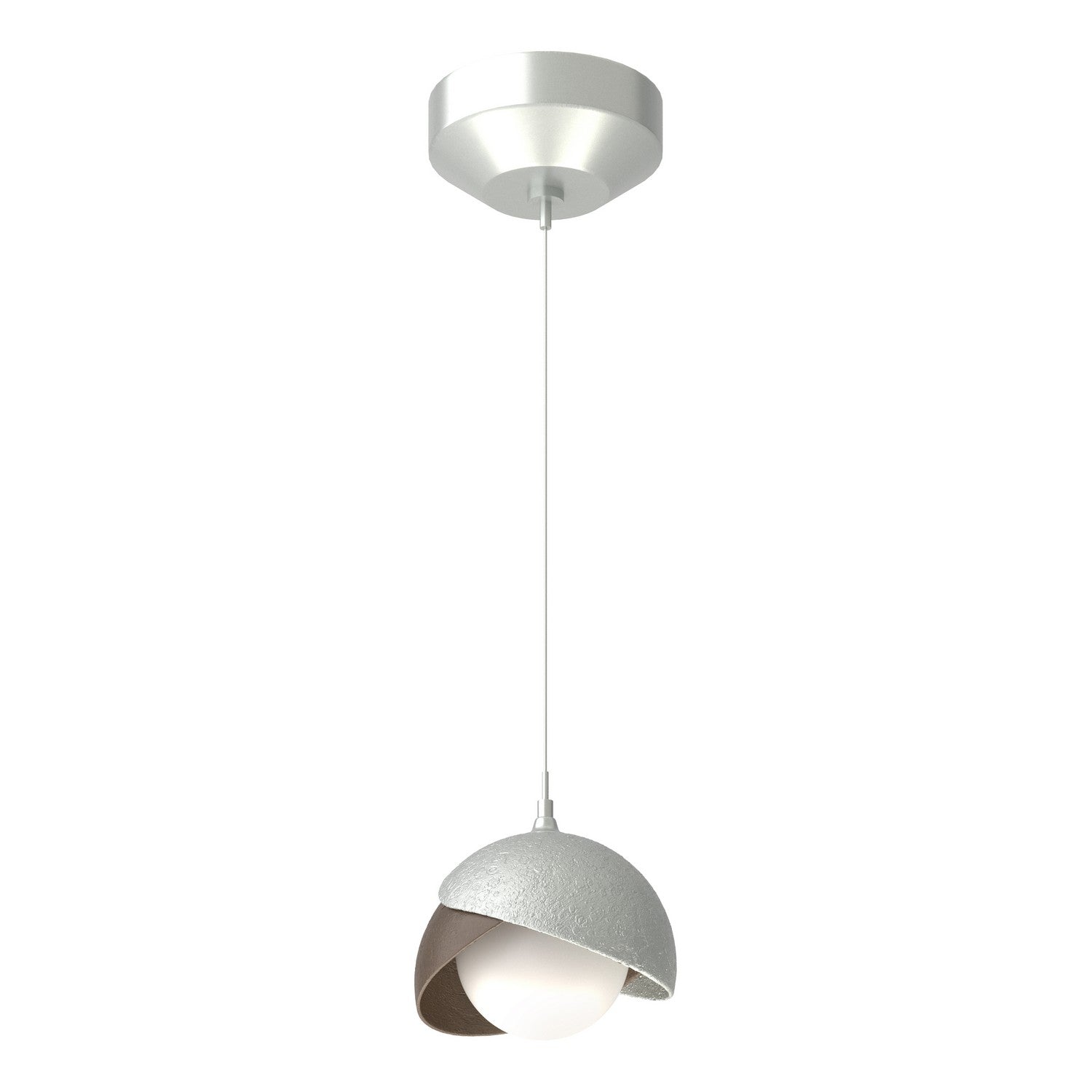 Hubbardton Forge - 161183-SKT-STND-82-05-GG0711 - One Light Mini Pendant - Brooklyn - Vintage Platinum