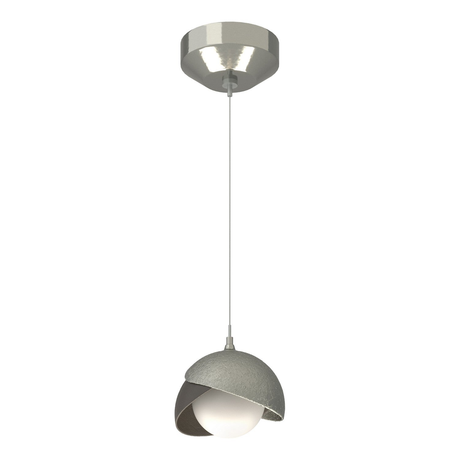 Hubbardton Forge - 161183-SKT-STND-85-07-GG0711 - One Light Mini Pendant - Brooklyn - Sterling