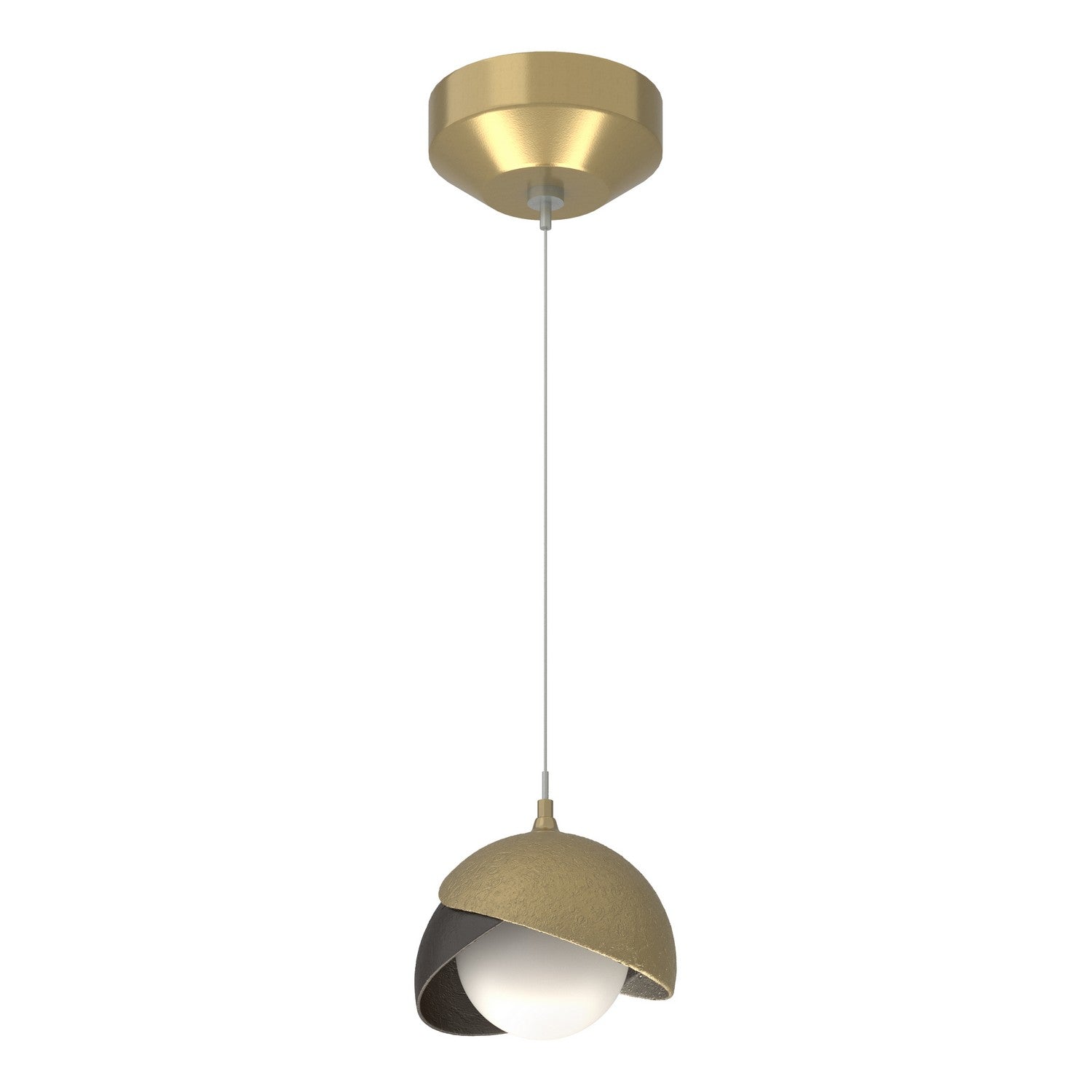 Hubbardton Forge - 161183-SKT-STND-86-14-GG0711 - One Light Mini Pendant - Brooklyn - Modern Brass