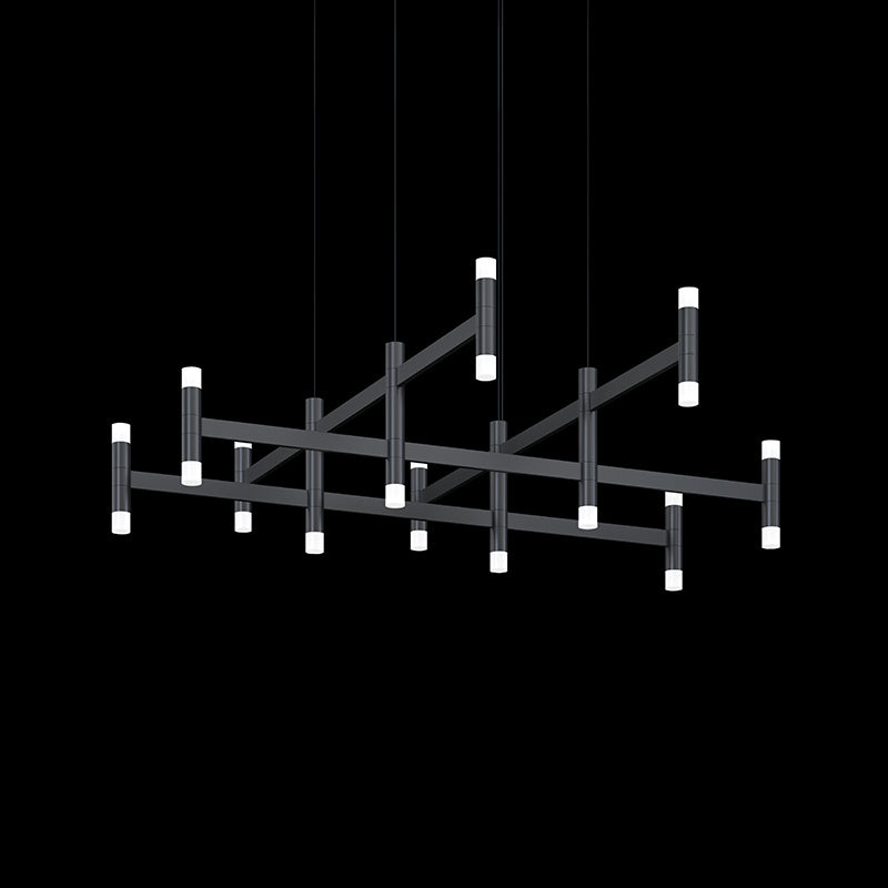 Sonneman - 1792.25 - LED Pendant - Systema Staccato - Satin Black