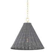 Mitzi - H825701-AGB - One Light Pendant - Destiny - Aged Brass
