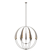 Hubbardton Forge - 194248-SKT-05 - 12 Light Chandelier - Cirque - Bronze