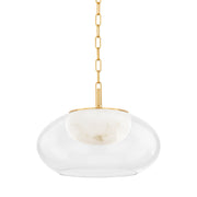Hudson Valley - 9017-AGB - LED Pendant - Moore - Aged Brass