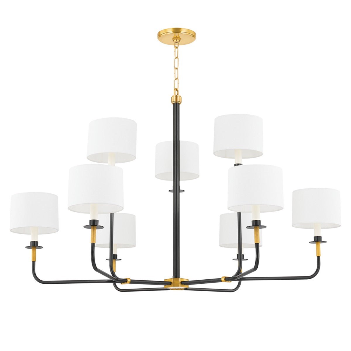 Hudson Valley - 9148-AOB - Eight Light Chandelier - Paramus - Aged Old Bronze