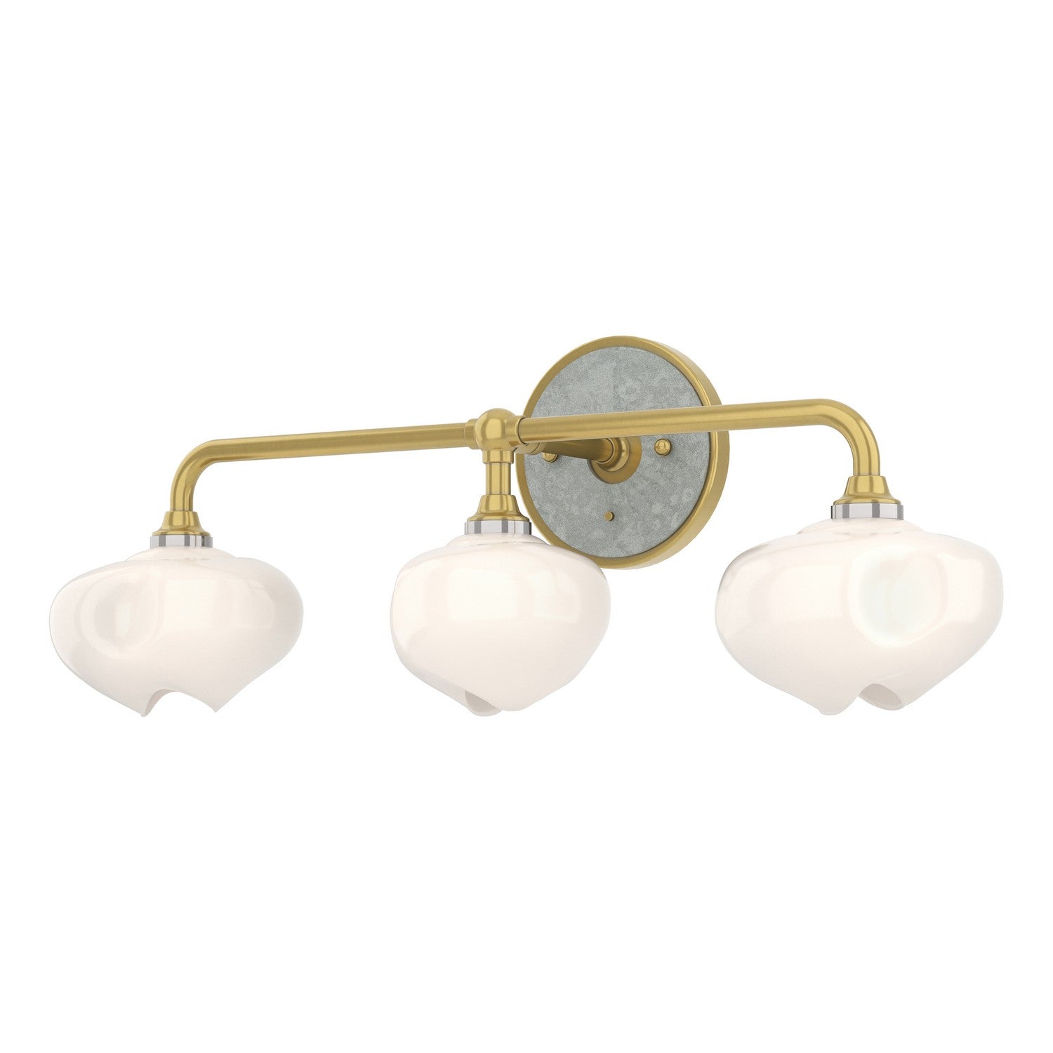 Hubbardton Forge - 201342-SKT-86-82-FD0710 - Three Light Bath Sconce - Ume - Modern Brass