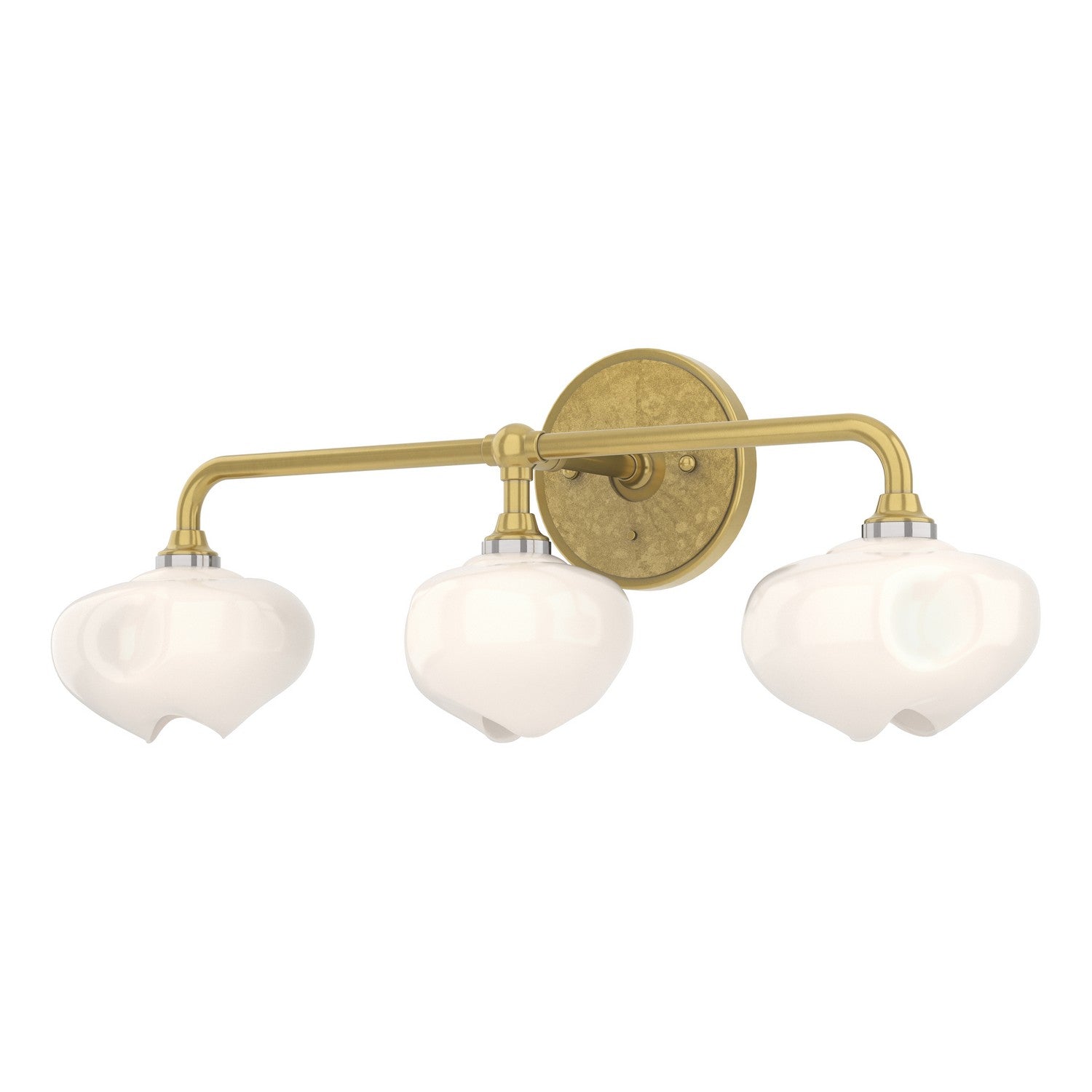 Hubbardton Forge - 201342-SKT-86-86-FD0710 - Three Light Bath Sconce - Ume - Modern Brass