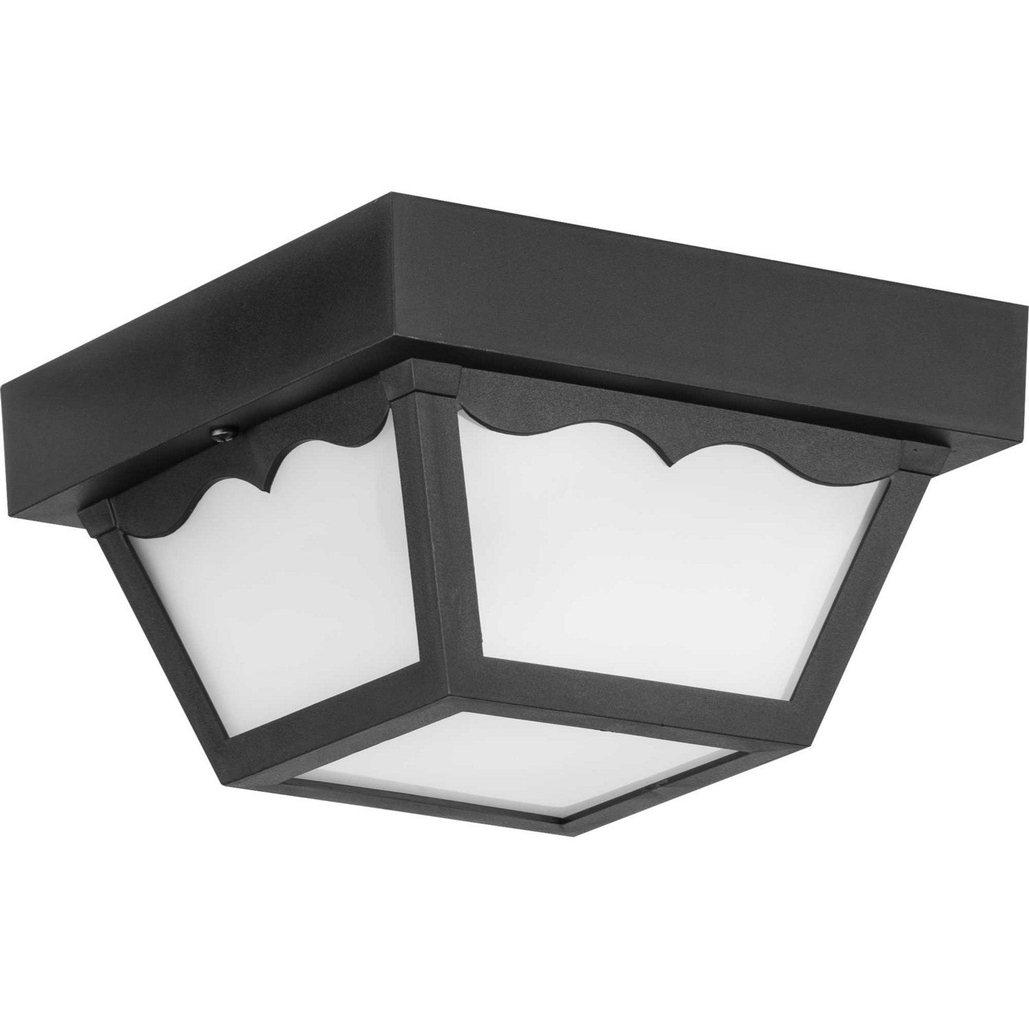 Progress Lighting - P5744-31 - One Light Outdoor Flush Mount - Ceiling Mount - Polycarbonate - Black