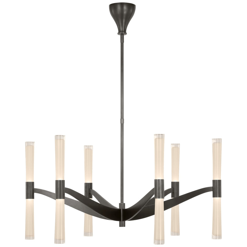 Visual Comfort Signature - ARN 5470BZ-WG - LED Chandelier - Brenta - Bronze
