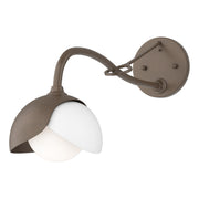Hubbardton Forge - 201377-SKT-05-02-GG0711 - One Light Wall Sconce - Brooklyn - Bronze