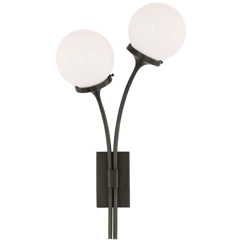 Visual Comfort Signature - KS 2407BZ-WG - Two Light Wall Sconce - Prescott - Bronze
