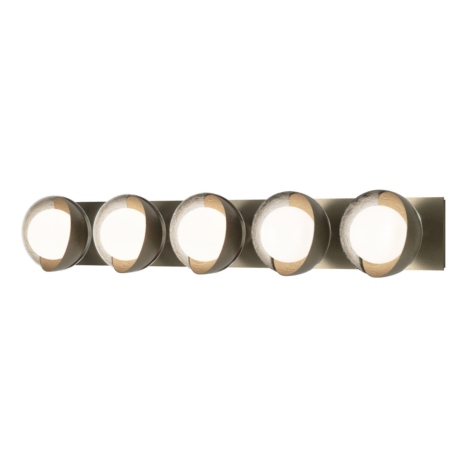 Hubbardton Forge - 201379-SKT-84-85-GG0711 - Five Light Bath Sconce - Brooklyn - Soft Gold