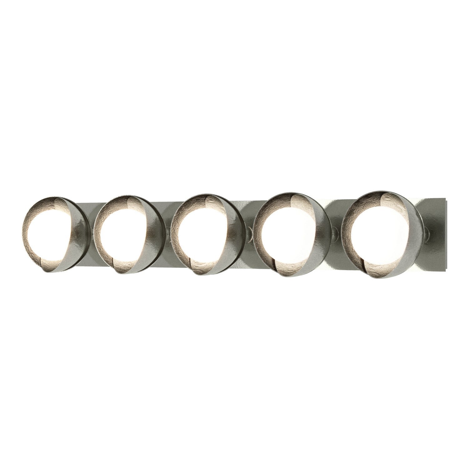 Hubbardton Forge - 201379-SKT-85-85-GG0711 - Five Light Bath Sconce - Brooklyn - Sterling