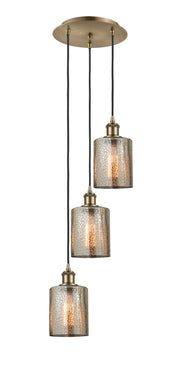 Innovations - 113B-3P-AB-G116 - Three Light Pendant - Ballston - Antique Brass