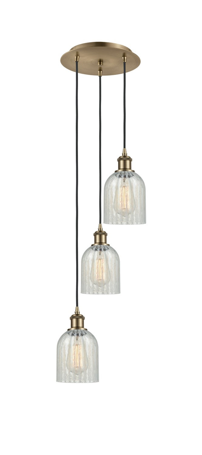 Innovations - 113B-3P-AB-G2511 - Three Light Pendant - Ballston - Antique Brass
