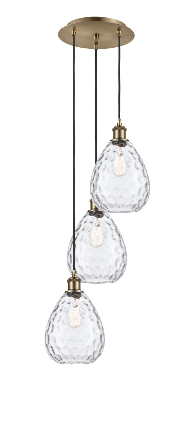 Innovations - 113B-3P-AB-G372 - Three Light Pendant - Ballston - Antique Brass
