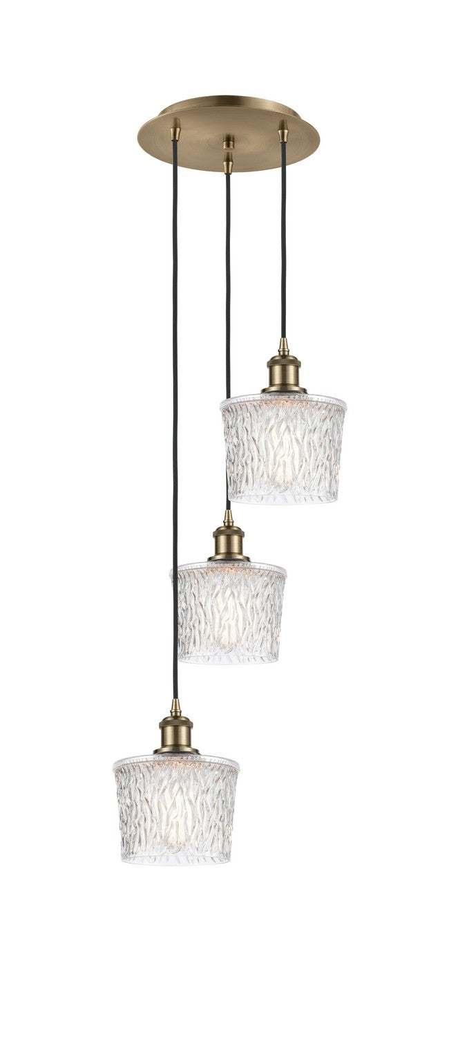 Innovations - 113B-3P-AB-G402 - Three Light Pendant - Ballston - Antique Brass