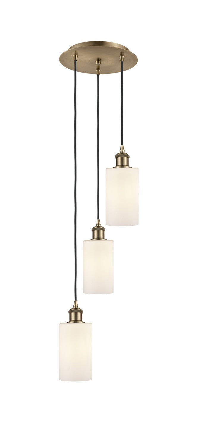 Innovations - 113B-3P-AB-G801 - Three Light Pendant - Ballston - Antique Brass