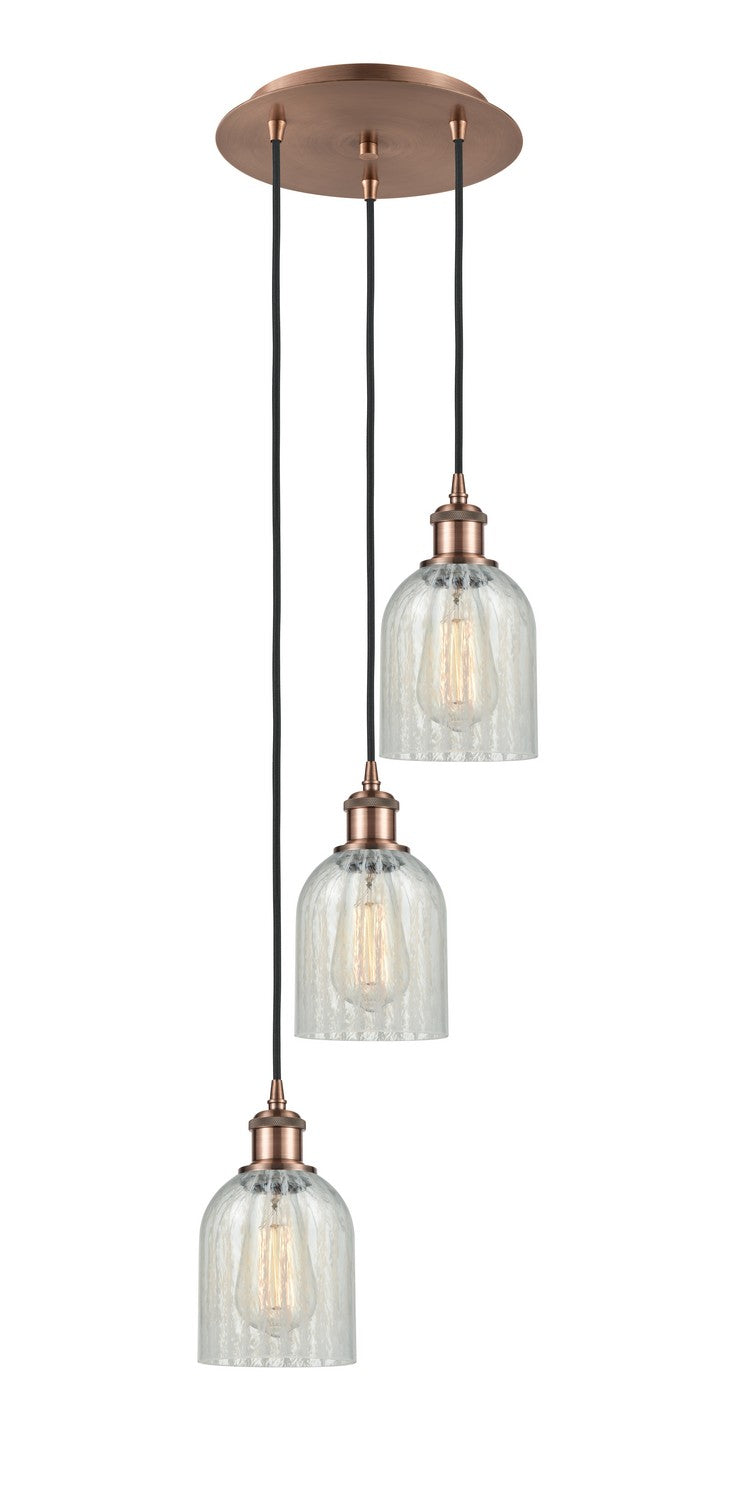 Innovations - 113B-3P-AC-G2511 - Three Light Pendant - Ballston - Antique Copper