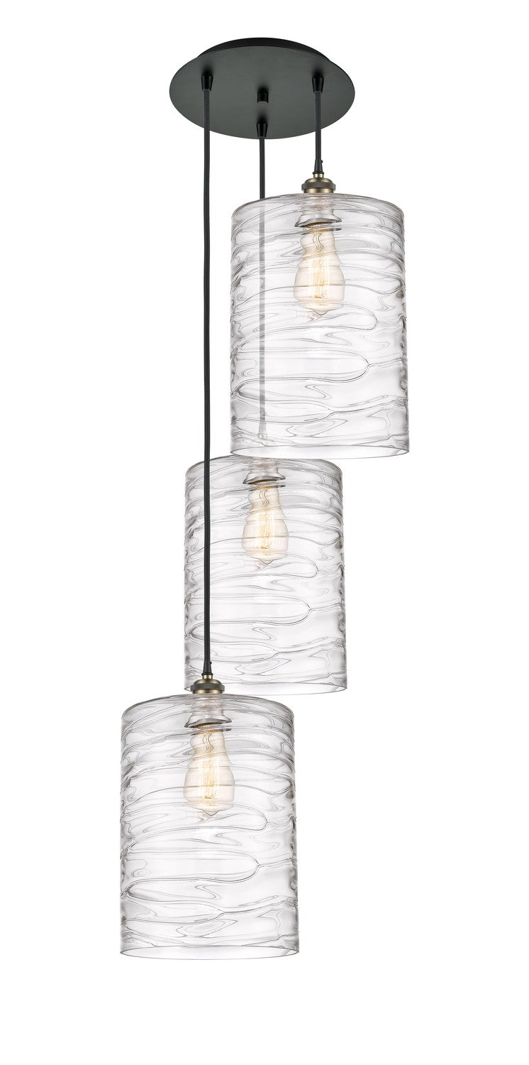 Innovations - 113B-3P-BAB-G1113-L - Three Light Pendant - Ballston - Black Antique Brass
