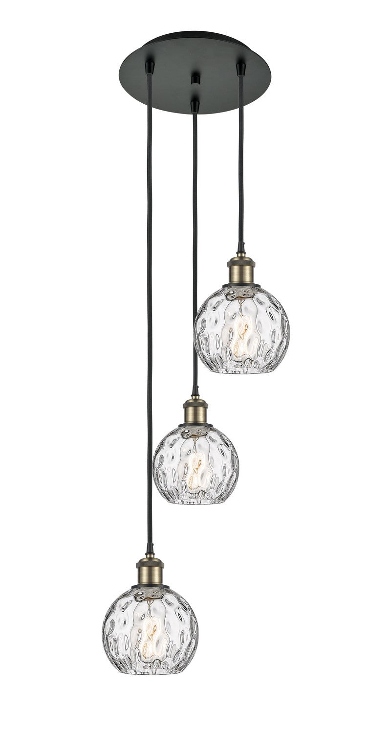Innovations - 113B-3P-BAB-G1215-6 - Three Light Pendant - Ballston - Black Antique Brass
