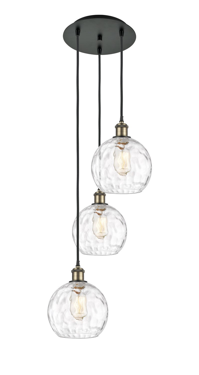 Innovations - 113B-3P-BAB-G1215-8 - Three Light Pendant - Ballston - Black Antique Brass