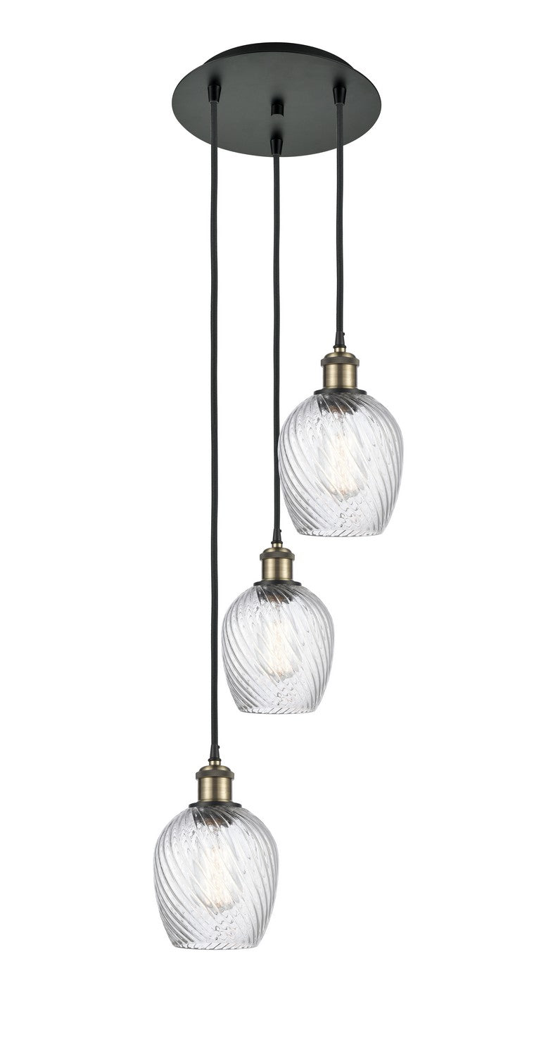 Innovations - 113B-3P-BAB-G292 - Three Light Pendant - Ballston - Black Antique Brass