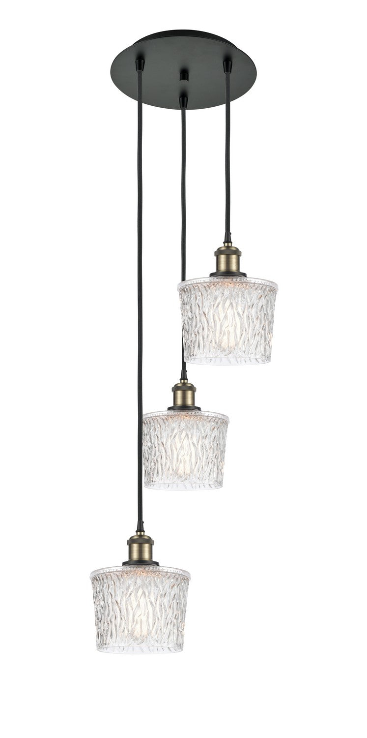 Innovations - 113B-3P-BAB-G402 - Three Light Pendant - Ballston - Black Antique Brass