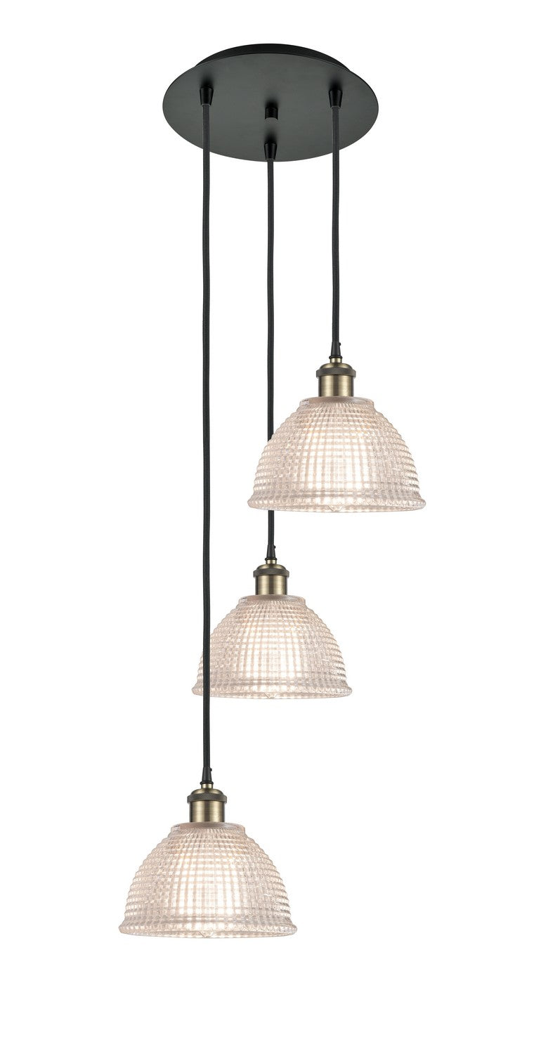 Innovations - 113B-3P-BAB-G422 - Three Light Pendant - Ballston - Black Antique Brass