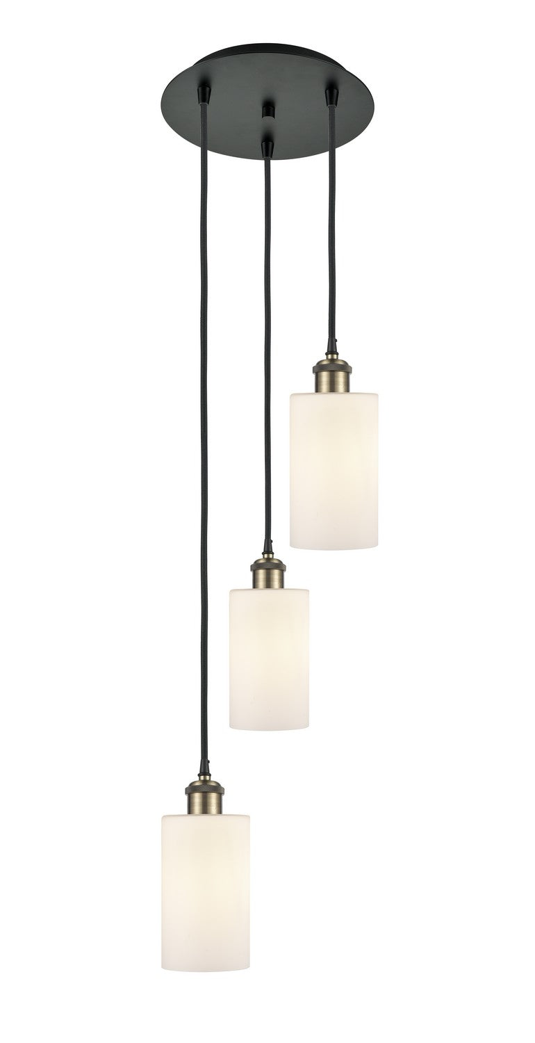 Innovations - 113B-3P-BAB-G801 - Three Light Pendant - Ballston - Black Antique Brass