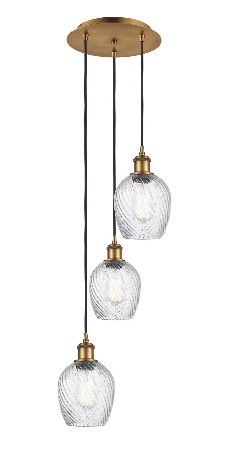 Innovations - 113B-3P-BB-G292 - Three Light Pendant - Ballston - Brushed Brass