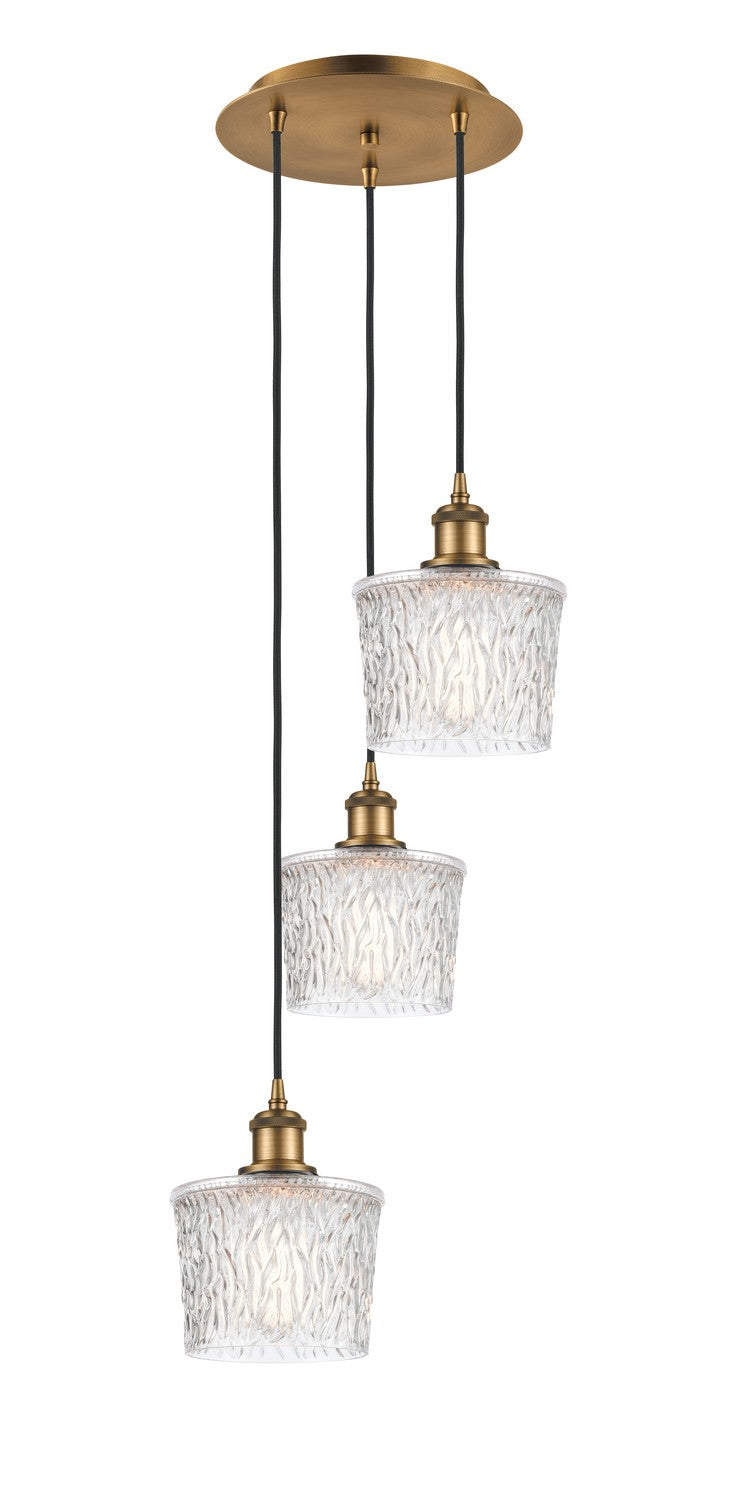 Innovations - 113B-3P-BB-G402 - Three Light Pendant - Ballston - Brushed Brass