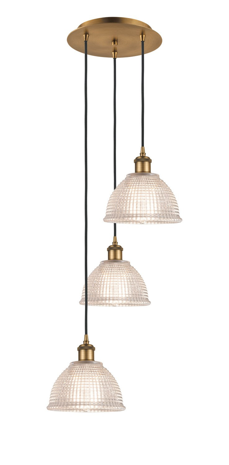 Innovations - 113B-3P-BB-G422 - Three Light Pendant - Ballston - Brushed Brass