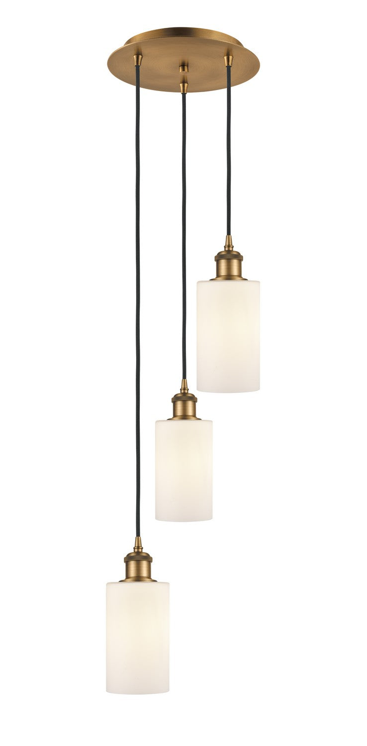 Innovations - 113B-3P-BB-G801 - Three Light Pendant - Ballston - Brushed Brass