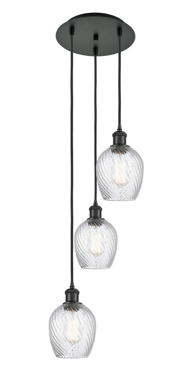 Innovations - 113B-3P-BK-G292 - Three Light Pendant - Ballston - Matte Black