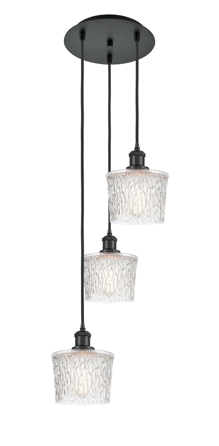 Innovations - 113B-3P-BK-G402 - Three Light Pendant - Ballston - Matte Black