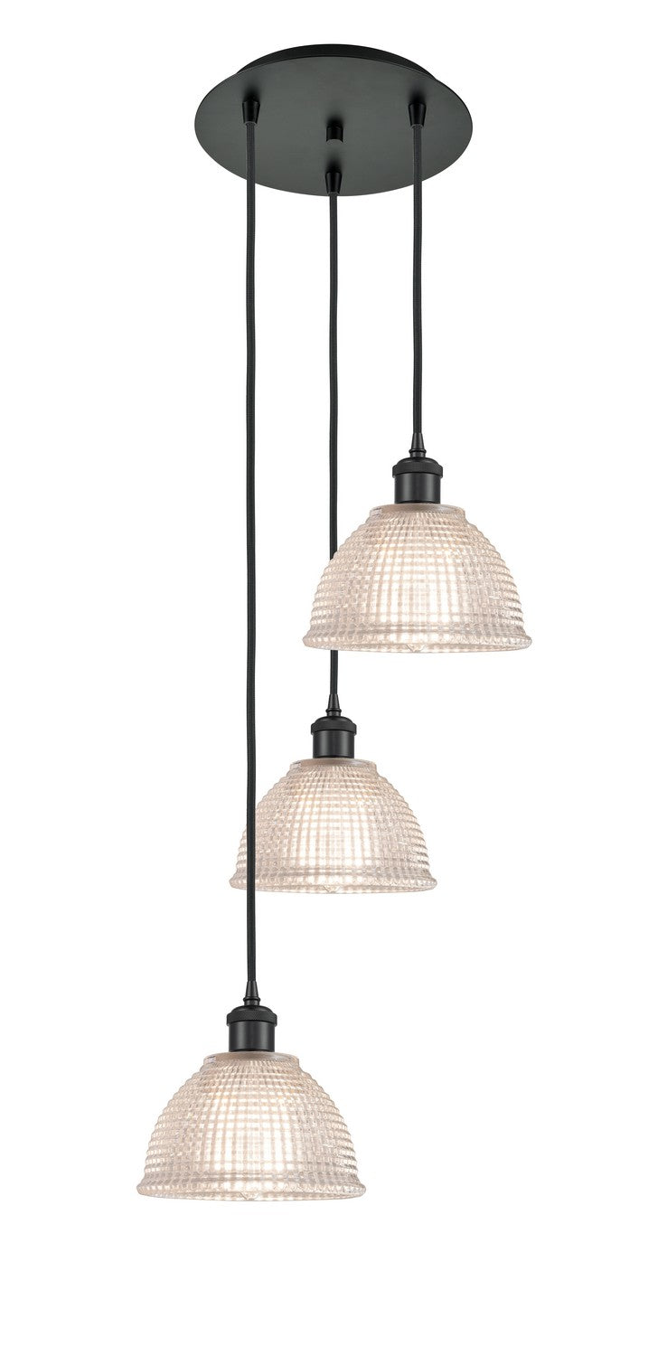 Innovations - 113B-3P-BK-G422 - Three Light Pendant - Ballston - Matte Black