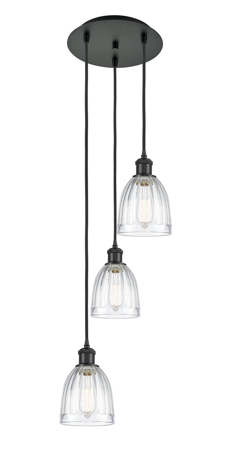 Innovations - 113B-3P-BK-G442 - Three Light Pendant - Ballston - Matte Black