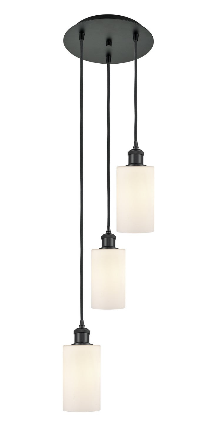 Innovations - 113B-3P-BK-G801 - Three Light Pendant - Ballston - Matte Black