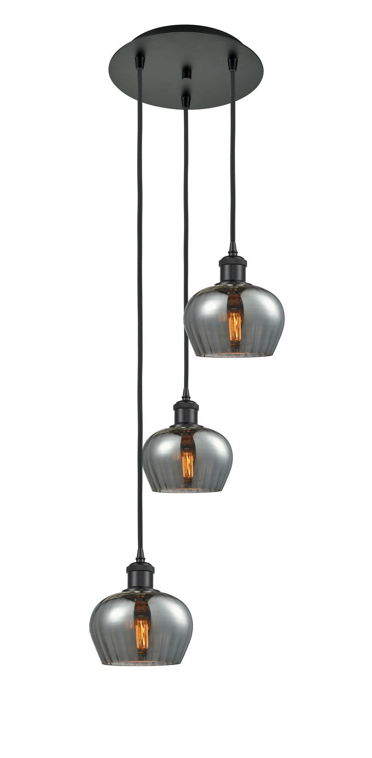 Innovations - 113B-3P-BK-G93 - Three Light Pendant - Ballston - Matte Black