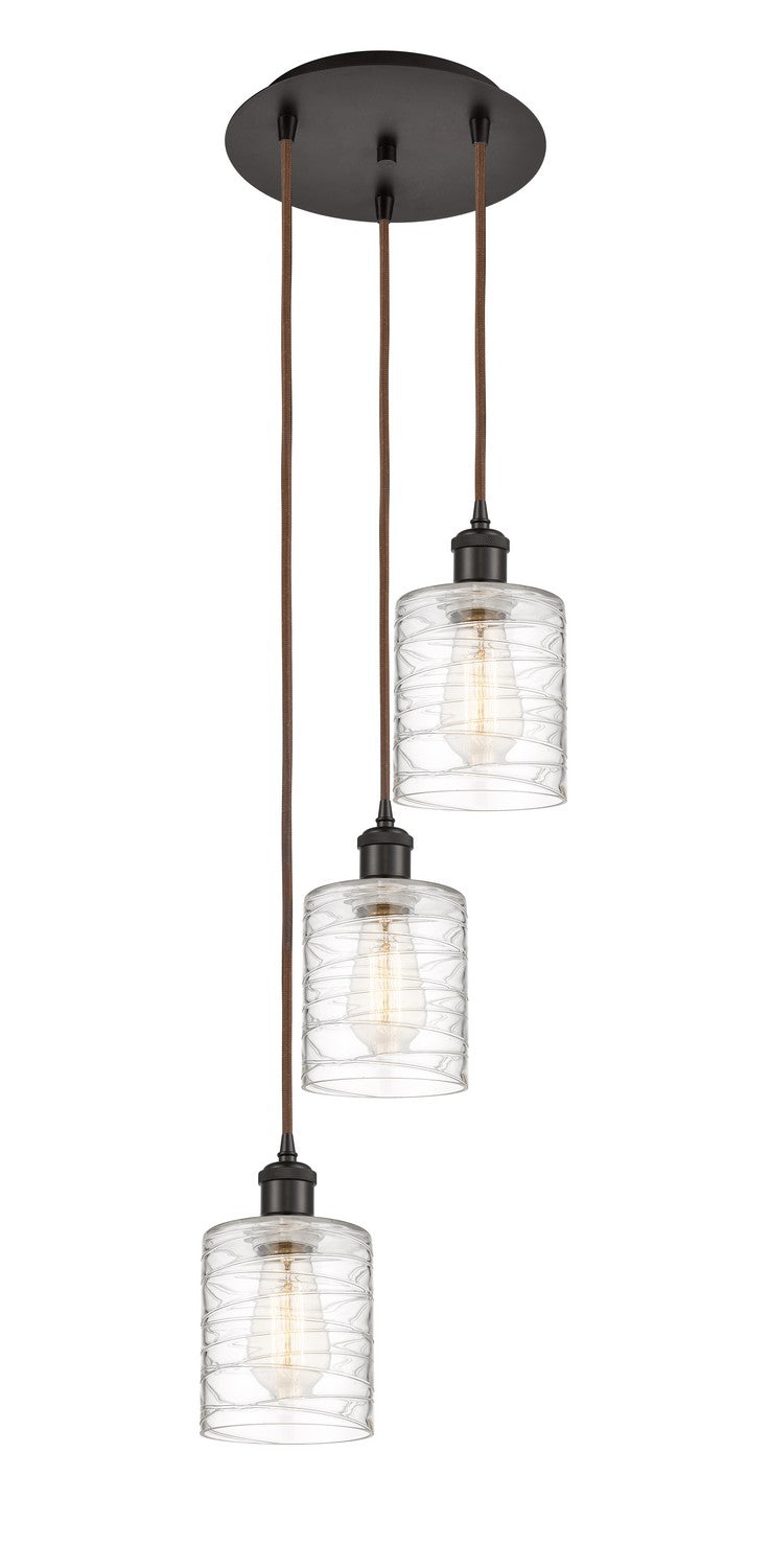 Innovations - 113B-3P-OB-G1113 - Three Light Pendant - Ballston - Oil Rubbed Bronze