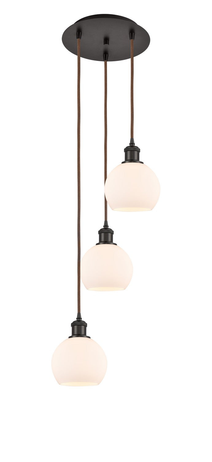 Innovations - 113B-3P-OB-G121-6 - Three Light Pendant - Ballston - Oil Rubbed Bronze