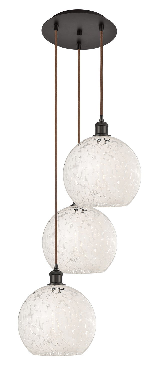 Innovations - 113B-3P-OB-G1216-10WM - Three Light Pendant - Ballston - Oil Rubbed Bronze