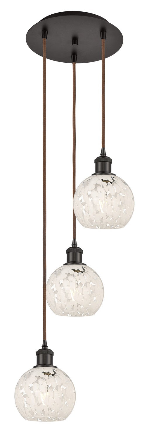 Innovations - 113B-3P-OB-G1216-6WM - Three Light Pendant - Ballston - Oil Rubbed Bronze