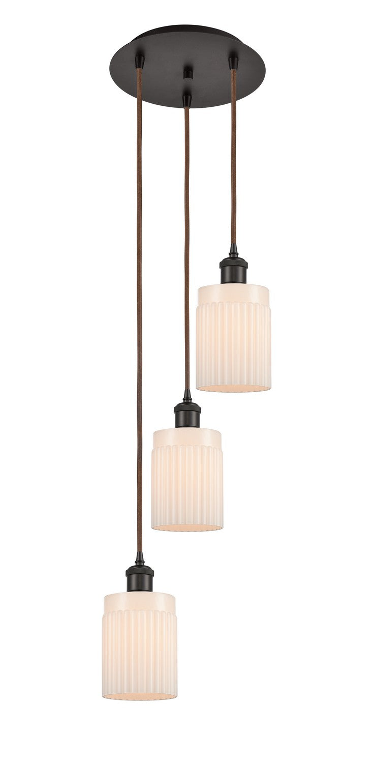 Innovations - 113B-3P-OB-G341 - Three Light Pendant - Ballston - Oil Rubbed Bronze