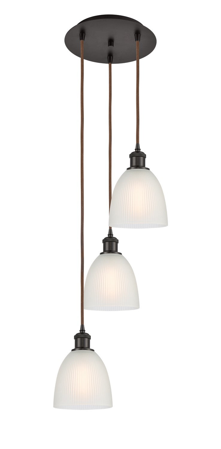 Innovations - 113B-3P-OB-G381 - Three Light Pendant - Ballston - Oil Rubbed Bronze