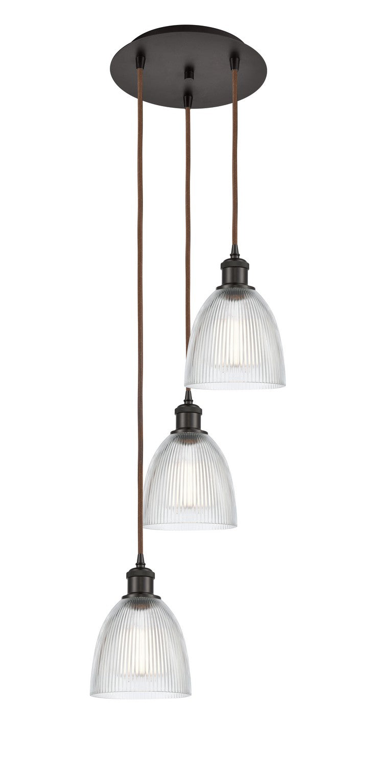 Innovations - 113B-3P-OB-G382 - Three Light Pendant - Ballston - Oil Rubbed Bronze