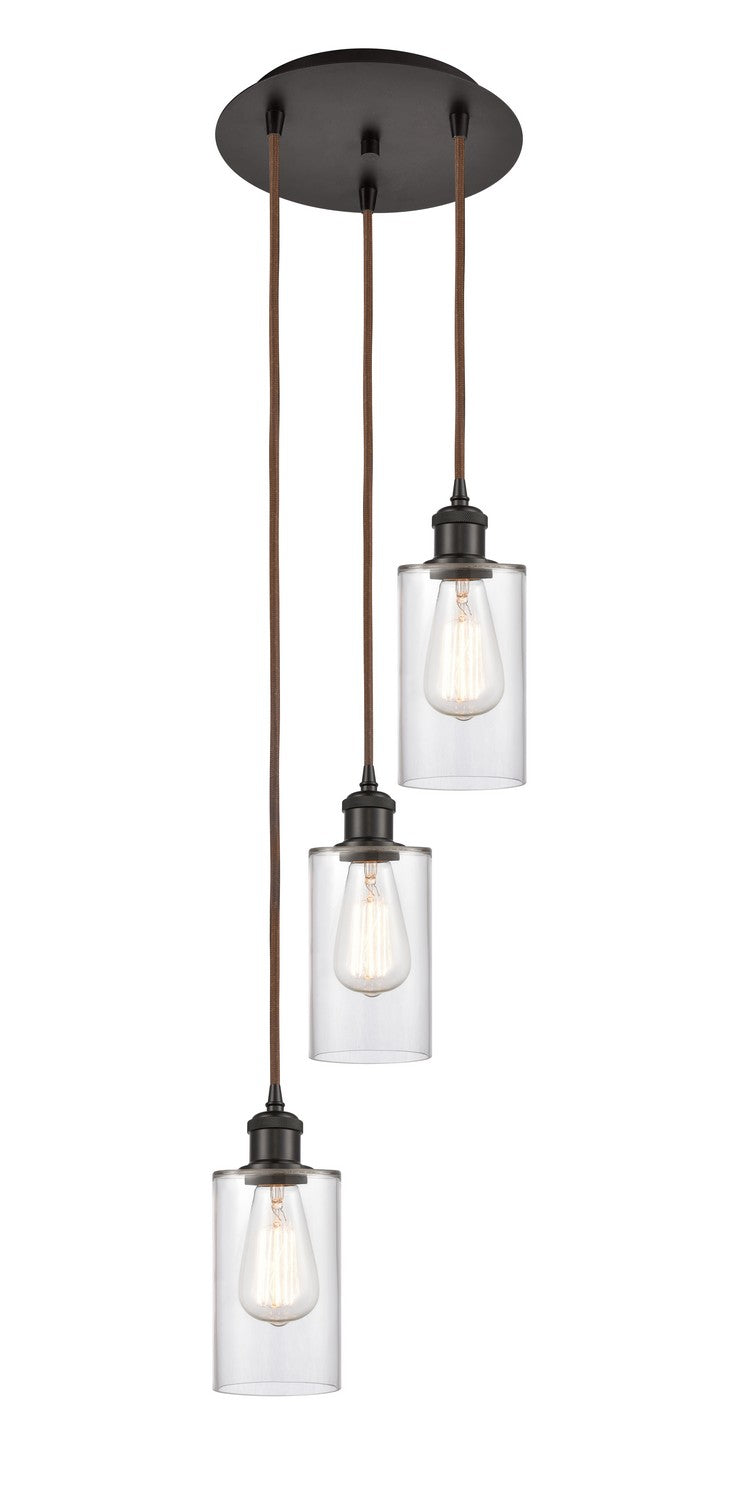 Innovations - 113B-3P-OB-G802 - Three Light Pendant - Ballston - Oil Rubbed Bronze
