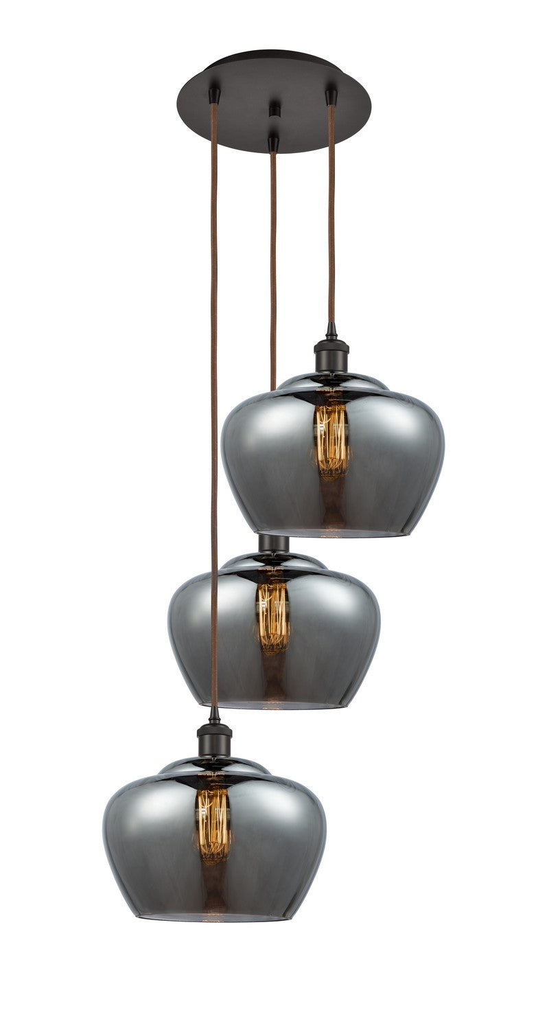 Innovations - 113B-3P-OB-G93-L - Three Light Pendant - Ballston - Oil Rubbed Bronze