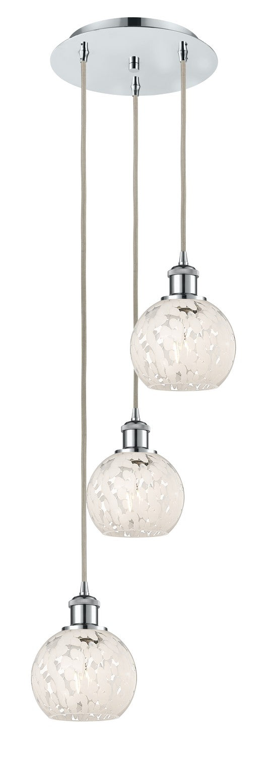 Innovations - 113B-3P-PC-G1216-6WM - Three Light Pendant - Ballston - Polished Chrome